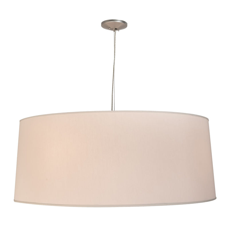 Meyda Tiffany 211887 Five Light Pendant, Nickel And White