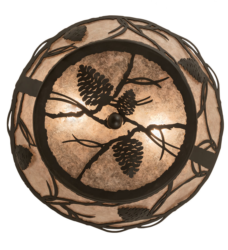Meyda Tiffany 211891 Two Light Flushmount, Oil Rubbed Bronze