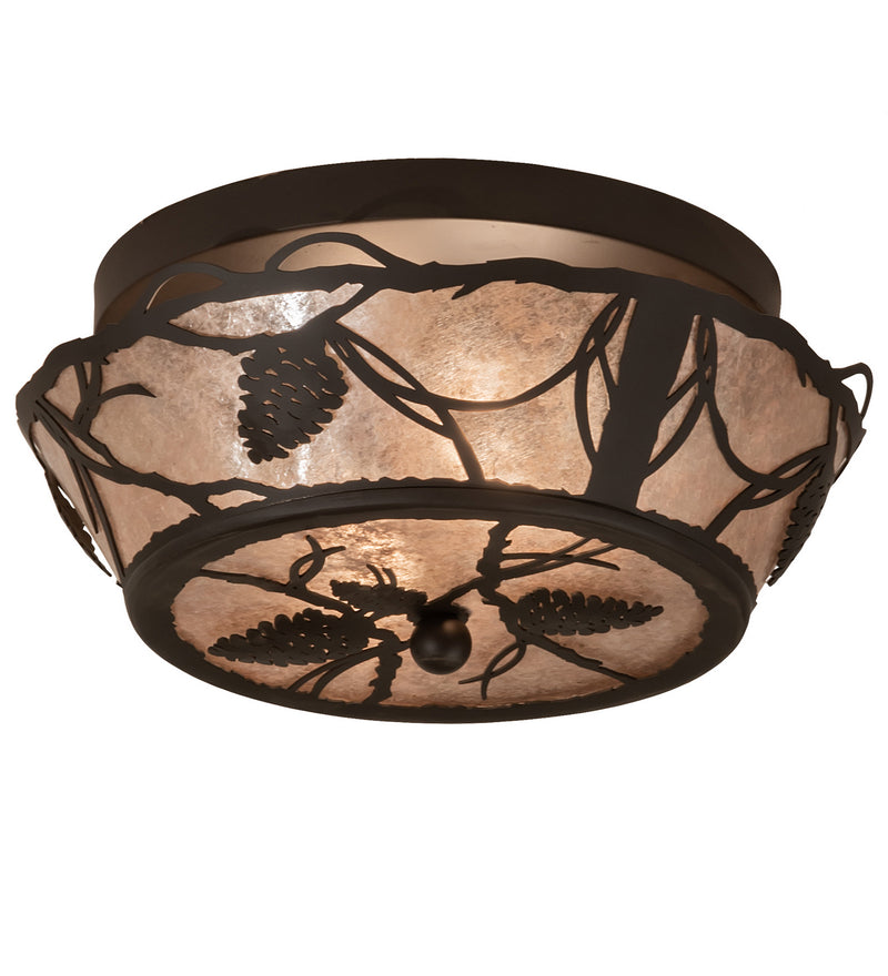 Meyda Tiffany 211891 Two Light Flushmount, Oil Rubbed Bronze