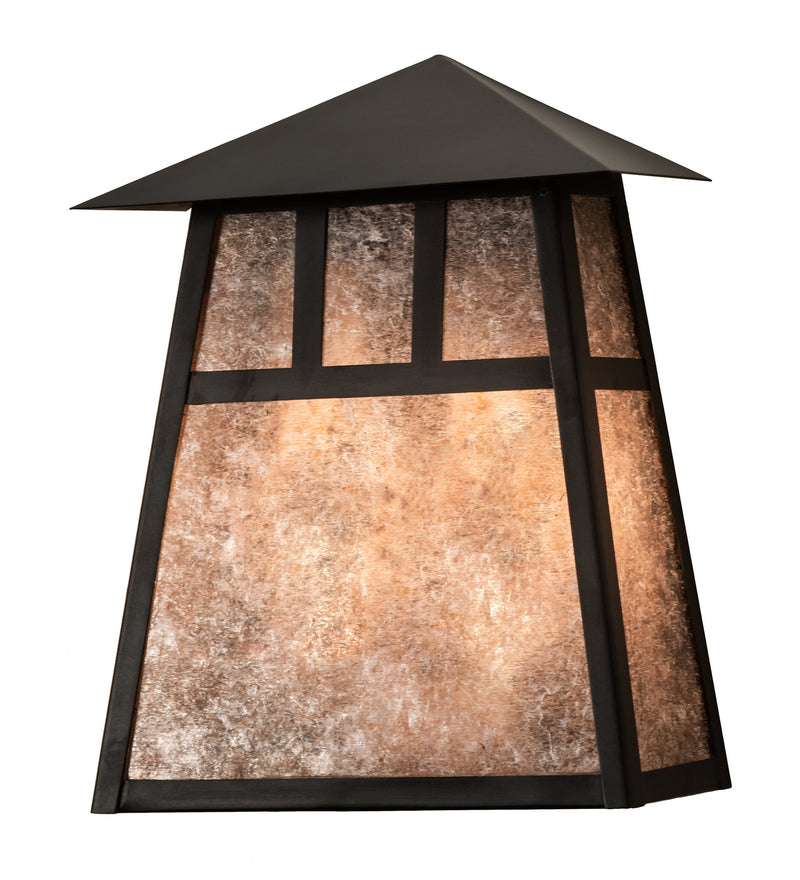 Meyda Tiffany 211894 Two Light Wall Sconce, Craftsman Brown