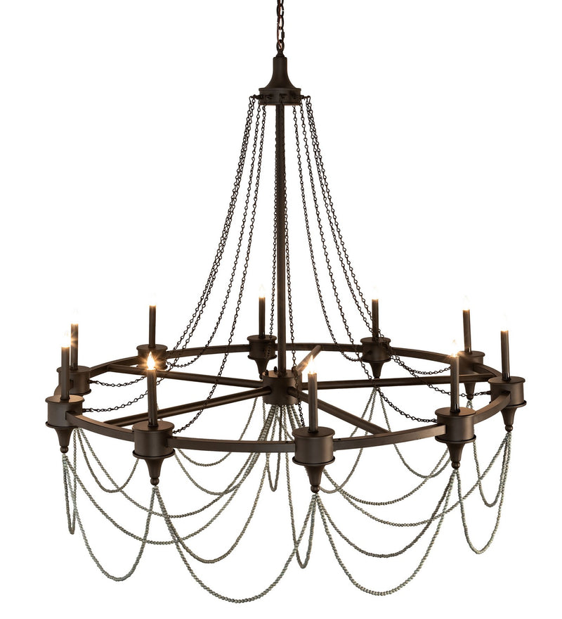 Meyda Tiffany 212031 Ten Light Chandelier, Oil Rubbed Bronze