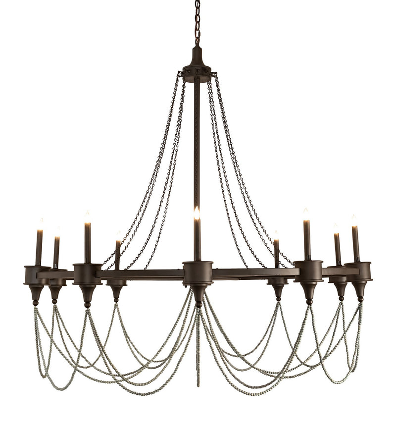 Meyda Tiffany 212031 Ten Light Chandelier, Oil Rubbed Bronze