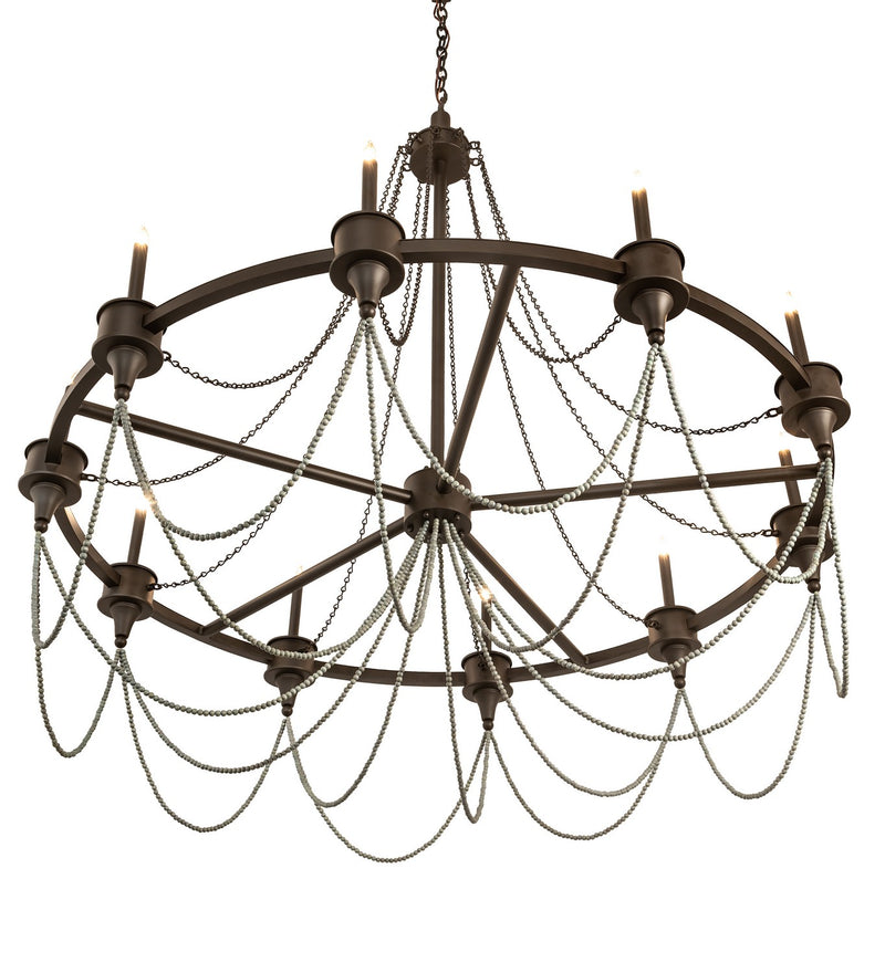 Meyda Tiffany 212031 Ten Light Chandelier, Oil Rubbed Bronze