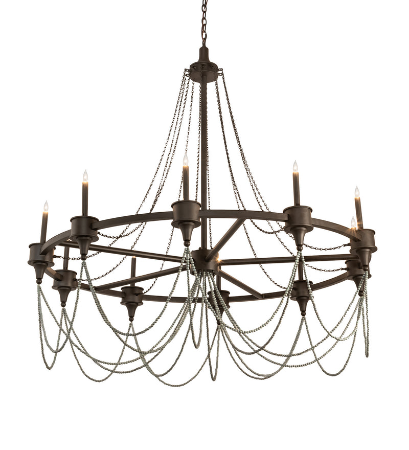 Meyda Tiffany 212031 Ten Light Chandelier, Oil Rubbed Bronze
