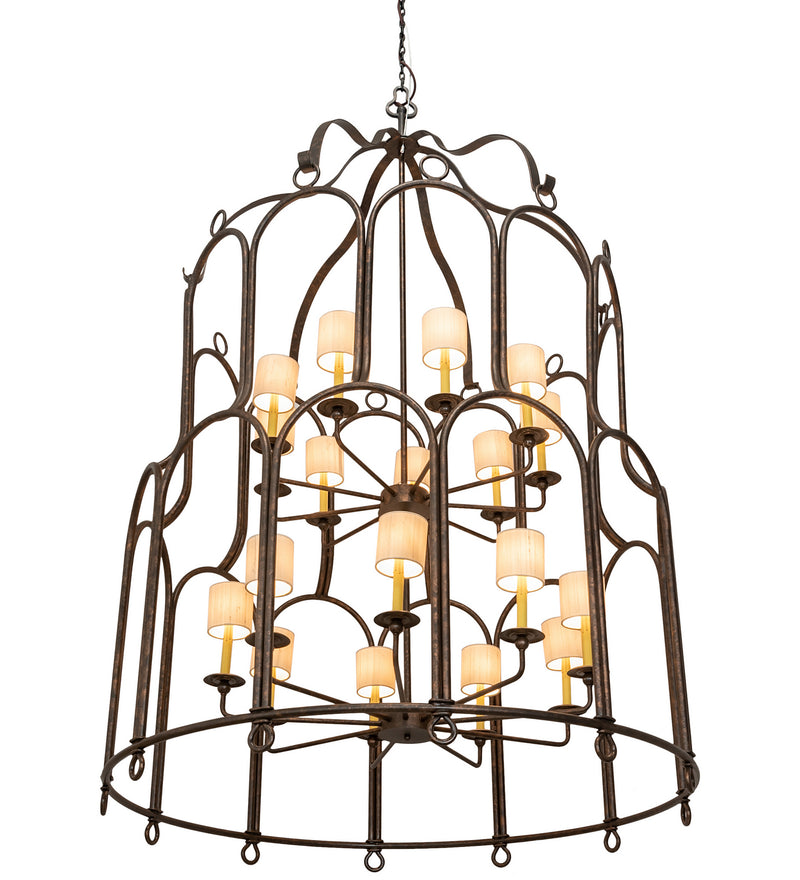 Meyda Tiffany 212104 18 Light Chandelier, Gilded Tobacco
