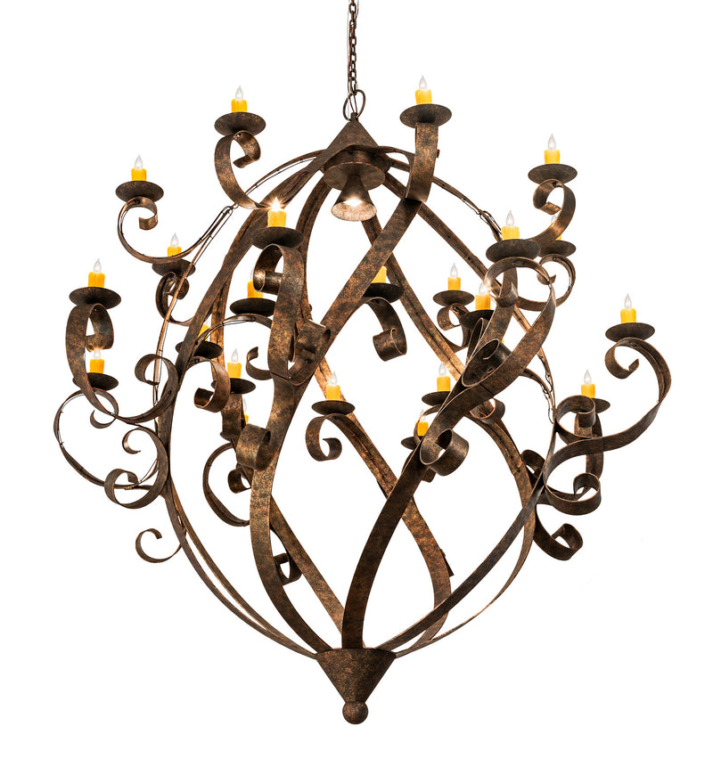 Meyda Tiffany 212146 25 Light Chandelier, Rococco