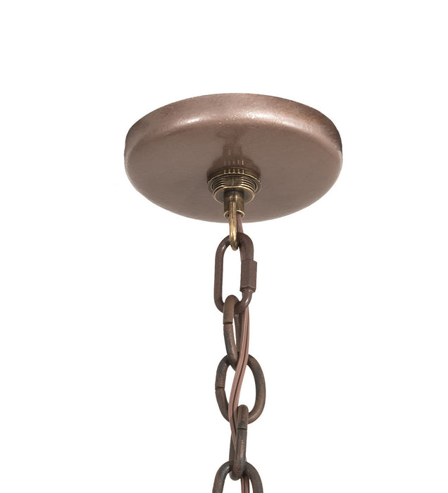 Meyda Tiffany 212272 Four Light Chandelier, Antique Copper