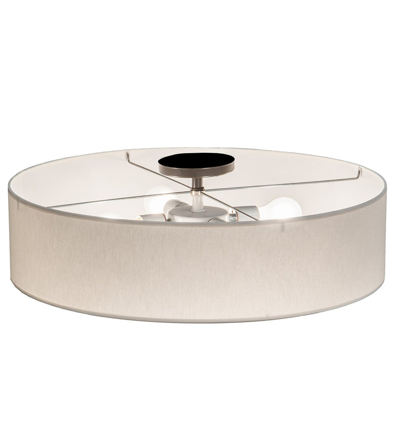 Meyda Tiffany 212419 Four Light Flushmount, Timeless Bronze