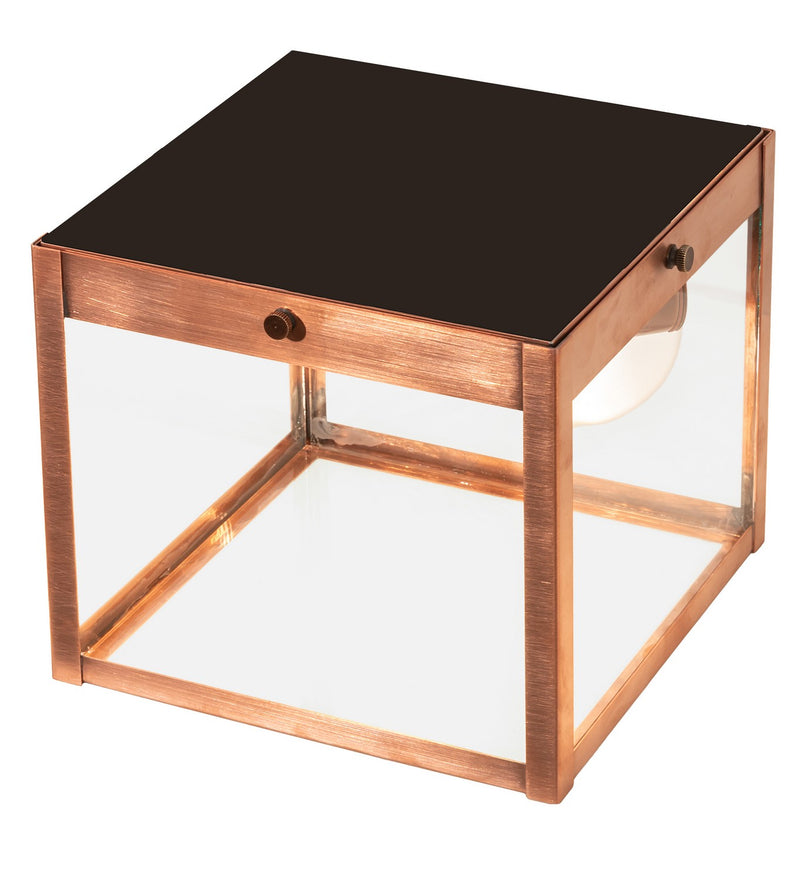 Meyda Tiffany 212476 One Light Flushmount, Raw Copper