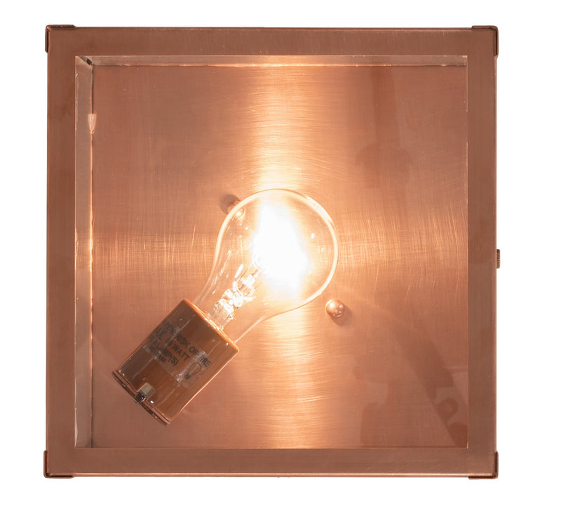 Meyda Tiffany 212476 One Light Flushmount, Raw Copper