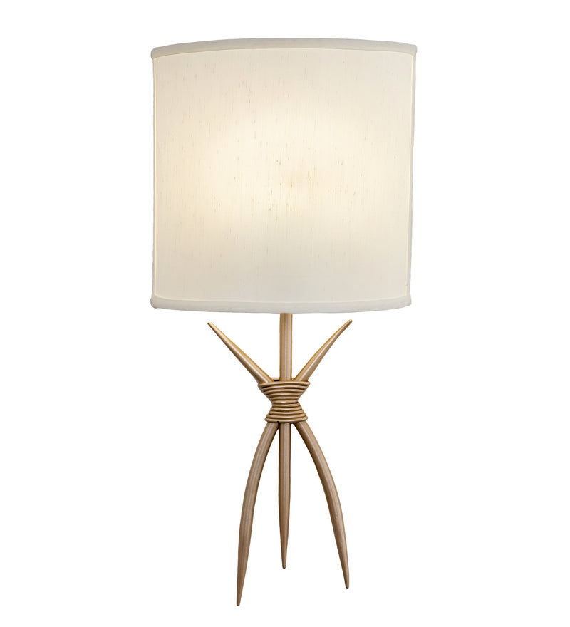 Meyda Tiffany 212639 One Light Wall Sconce, Champagne Silver Metallic