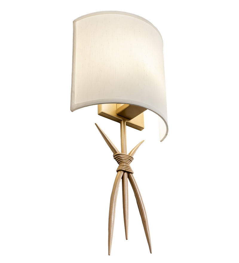 Meyda Tiffany 212639 One Light Wall Sconce, Champagne Silver Metallic