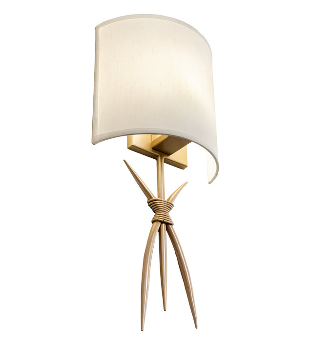 Meyda Tiffany 212639 One Light Wall Sconce, Champagne Silver Metallic