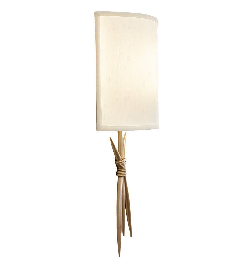 Meyda Tiffany 212639 One Light Wall Sconce, Champagne Silver Metallic