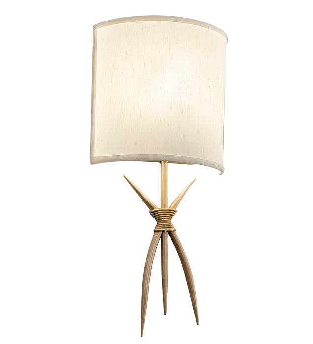 Meyda Tiffany 212639 One Light Wall Sconce, Champagne Silver Metallic