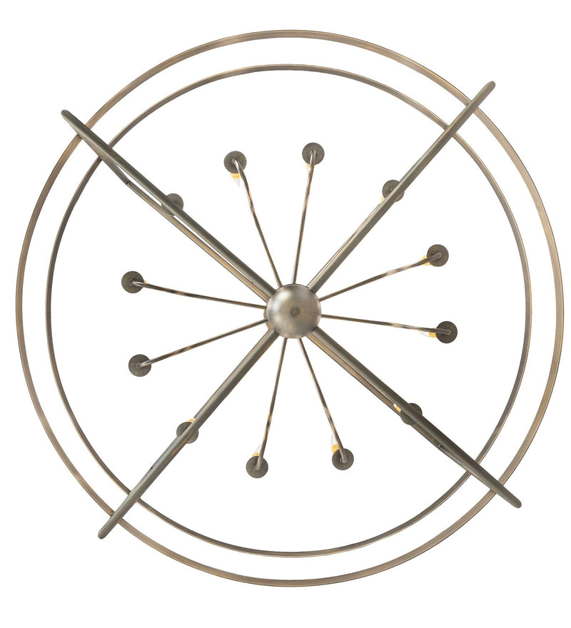 Meyda Tiffany 212673 12 Light Chandelier, Antique Brass