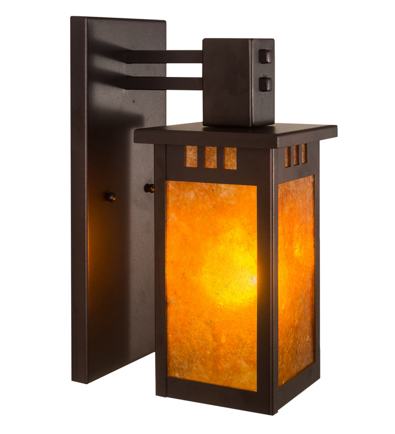 Meyda Tiffany 212851 One Light Wall Sconce, Mahogany Bronze