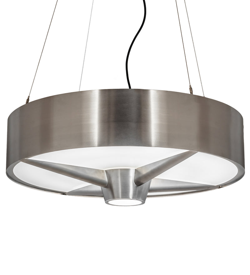 Meyda Tiffany 213232 LED Pendant, Brushed Stainless Steel