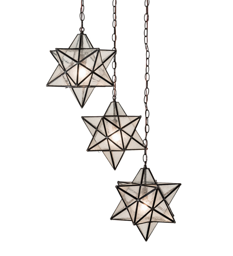 Meyda Tiffany 213235 Three Light Pendant, Oil Rubbed Bronze
