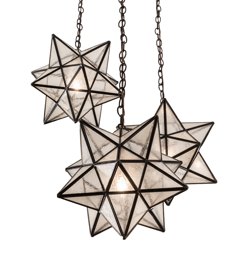 Meyda Tiffany 213235 Three Light Pendant, Oil Rubbed Bronze