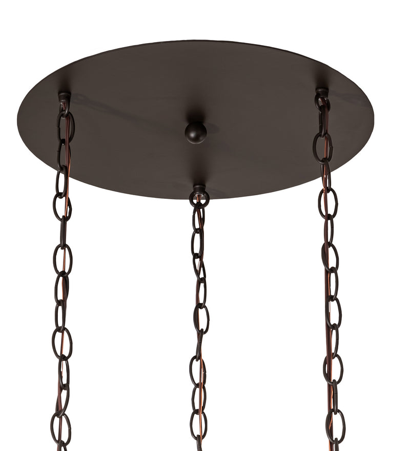 Meyda Tiffany 213235 Three Light Pendant, Oil Rubbed Bronze