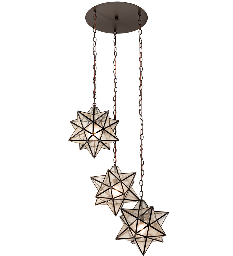Meyda Tiffany 213235 Three Light Pendant, Oil Rubbed Bronze