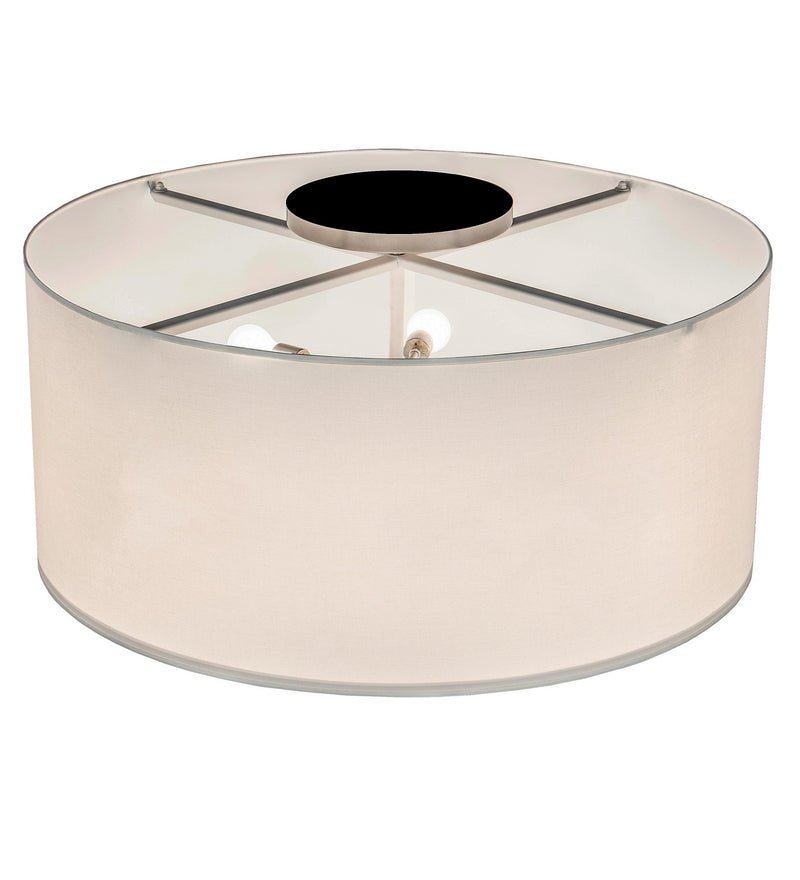 Meyda Tiffany 213390 Six Light Semi-Flushmount, Nickel