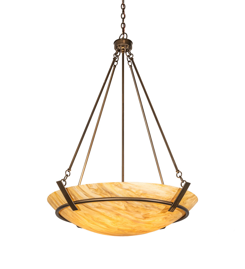 Meyda Tiffany 213559 Six Light Pendant, Antique Copper