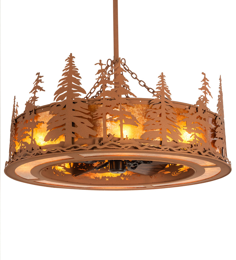 Meyda Tiffany 213837 Eight Light Chandel-Air, Oil Rubbed Bronze