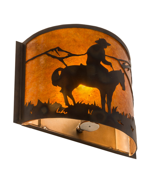 Meyda Tiffany 213955 One Light Wall Sconce, Dark Burnished Antique Copper