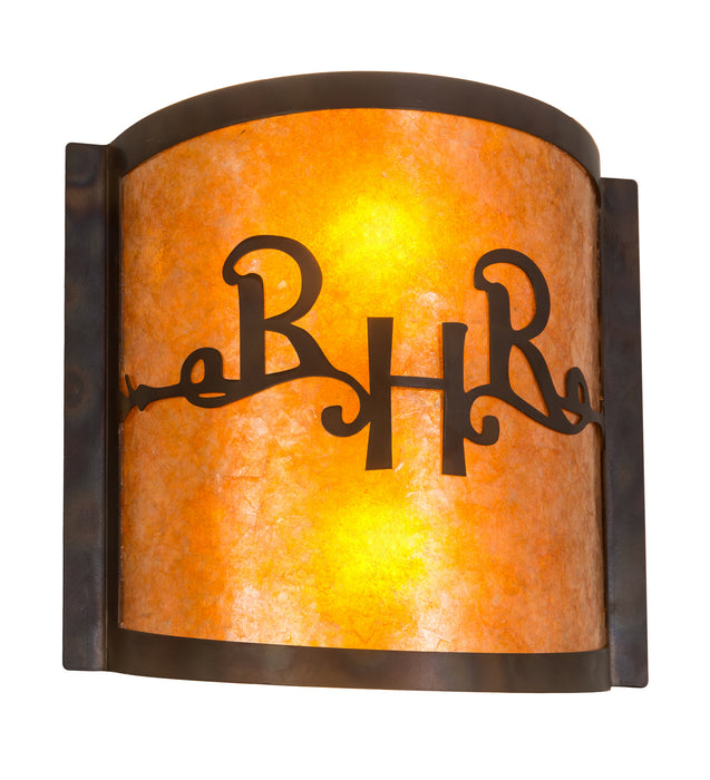 Meyda Tiffany 213959 Two Light Wall Sconce, Dark Burnished Antique Copper
