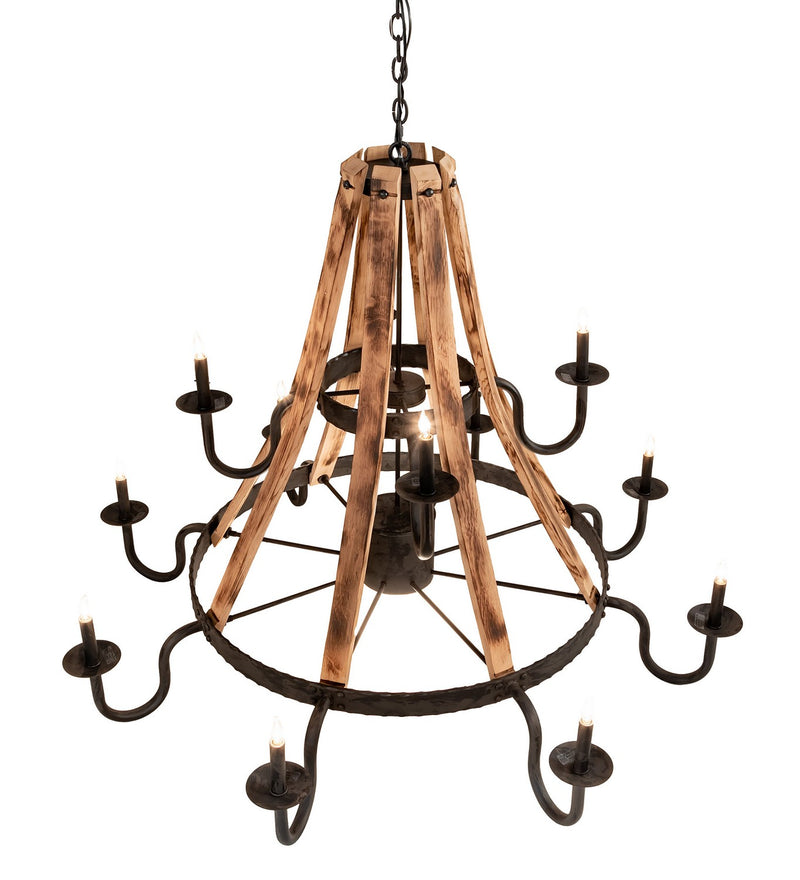 Meyda Tiffany 213961 13 Light Chandelier, Costello Black