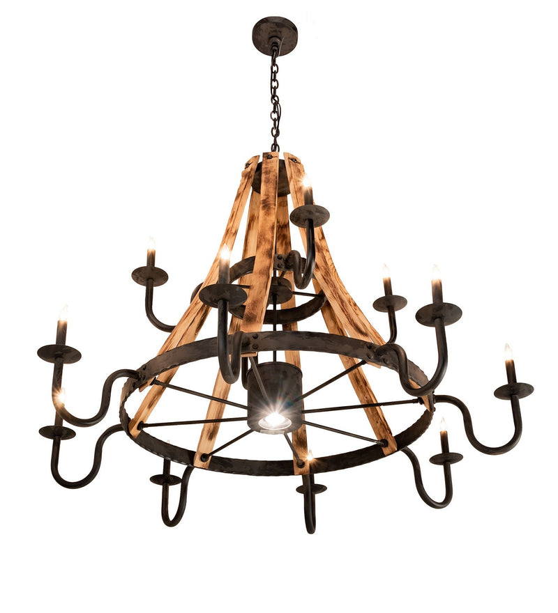 Meyda Tiffany 213961 13 Light Chandelier, Costello Black
