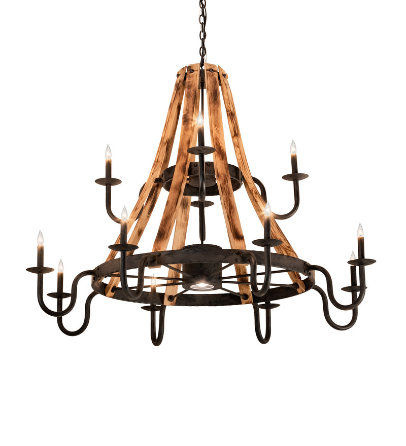 Meyda Tiffany 213961 13 Light Chandelier, Costello Black