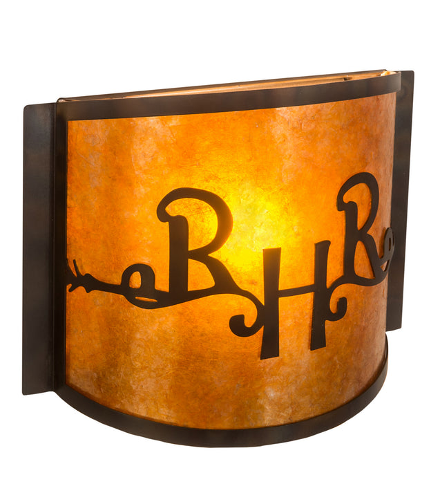 Meyda Tiffany 213987 One Light Wall Sconce, Dark Burnished Antique Copper