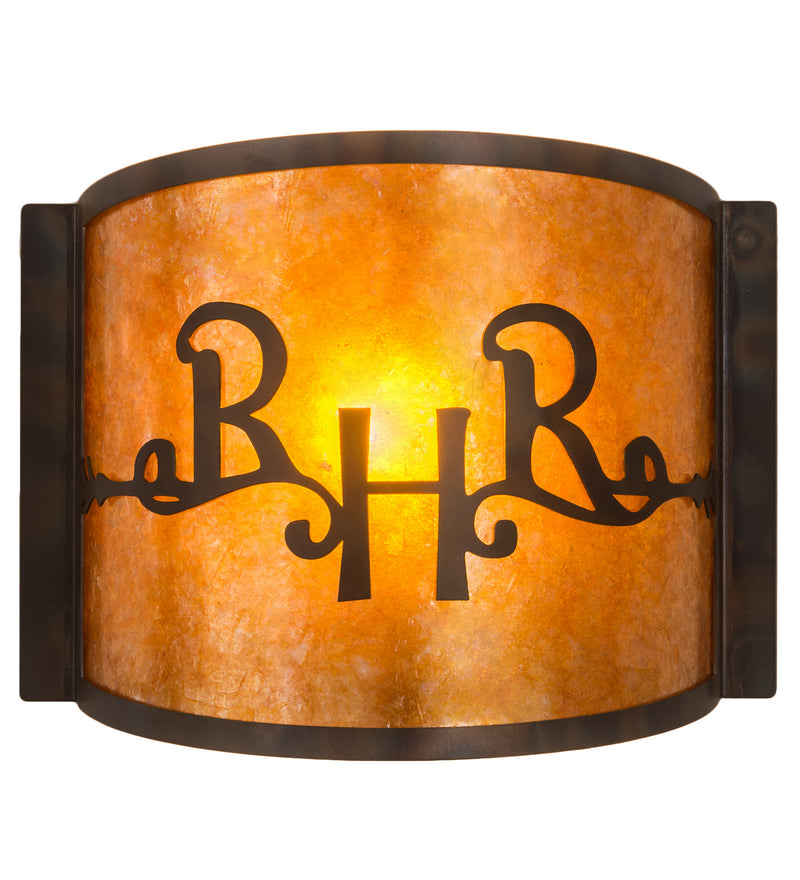 Meyda Tiffany 213987 One Light Wall Sconce, Dark Burnished Antique Copper