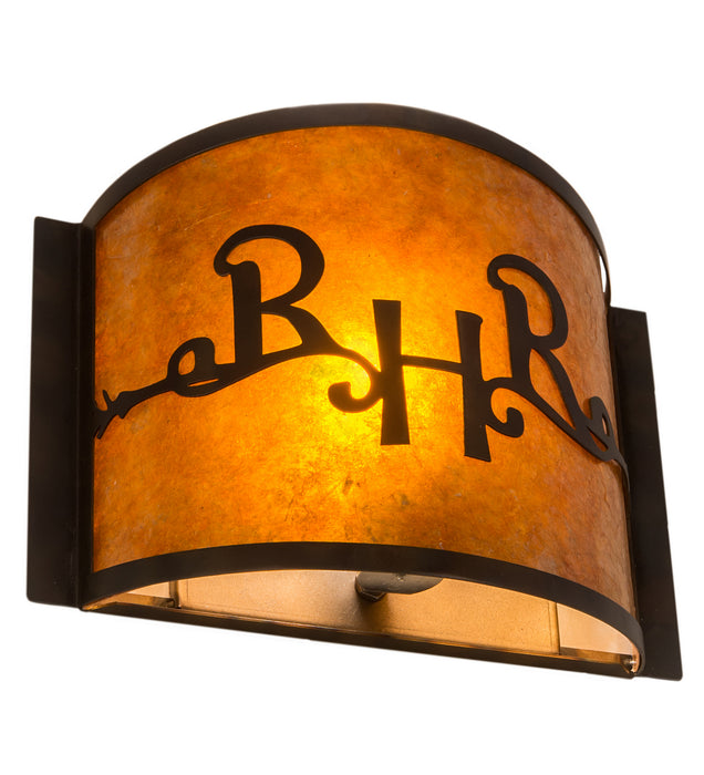 Meyda Tiffany 213987 One Light Wall Sconce, Dark Burnished Antique Copper