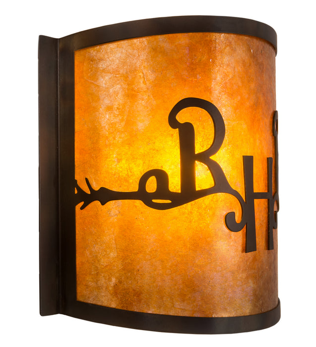 Meyda Tiffany 213987 One Light Wall Sconce, Dark Burnished Antique Copper