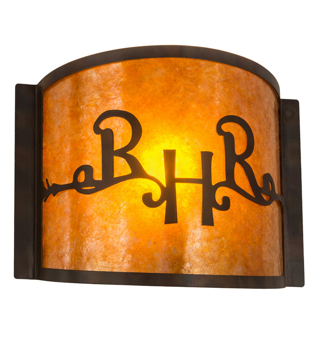 Meyda Tiffany 213987 One Light Wall Sconce, Dark Burnished Antique Copper