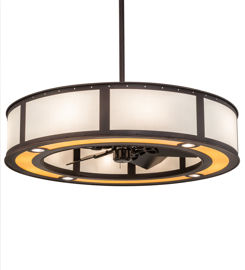 Meyda Tiffany 214032 45"Chandel-Air, Mahogany Bronze