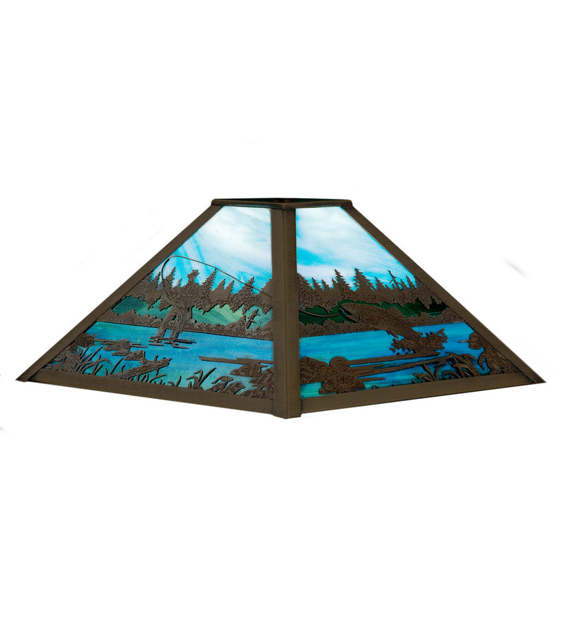 Meyda Tiffany 21407 Shade, Craftsman Brown