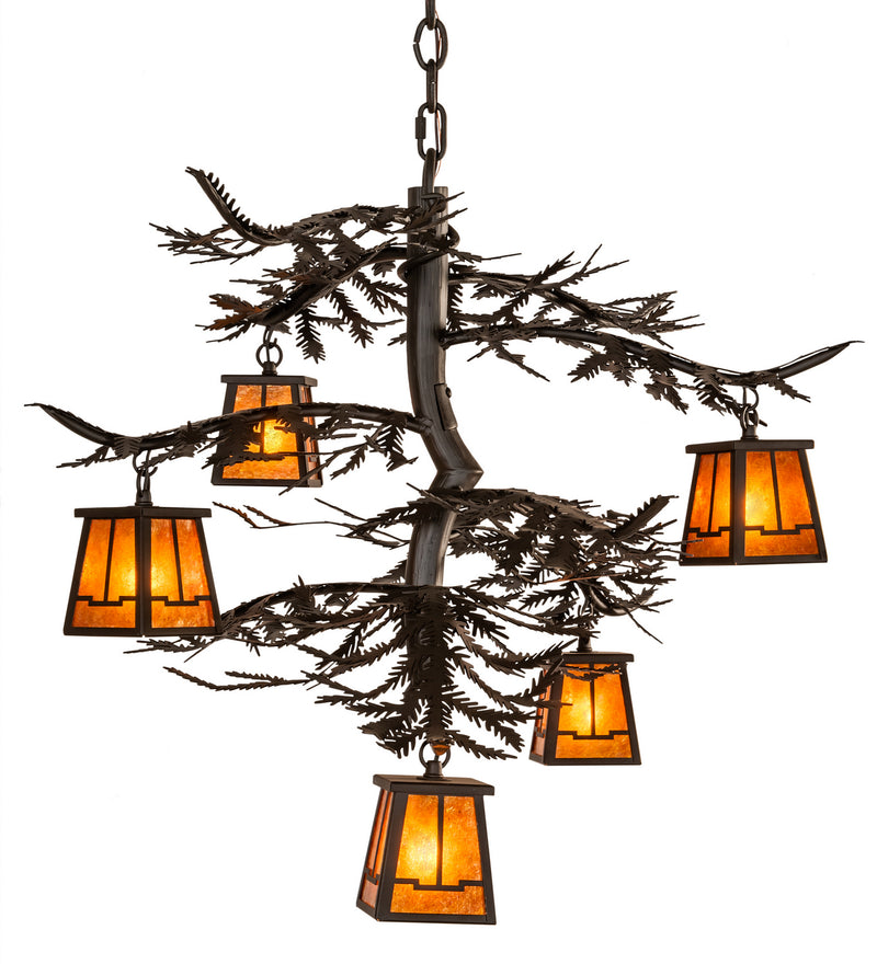 Meyda Tiffany 214291 Five Light Chandelier, Oil Rubbed Bronze
