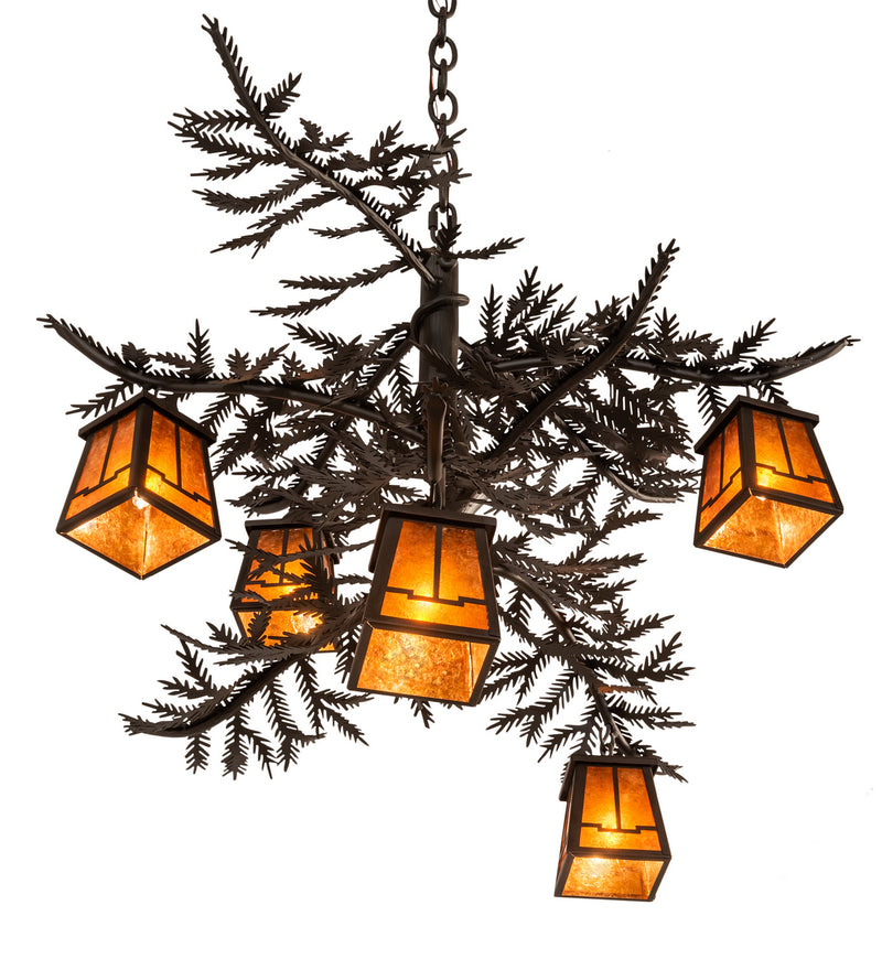 Meyda Tiffany 214291 Five Light Chandelier, Oil Rubbed Bronze