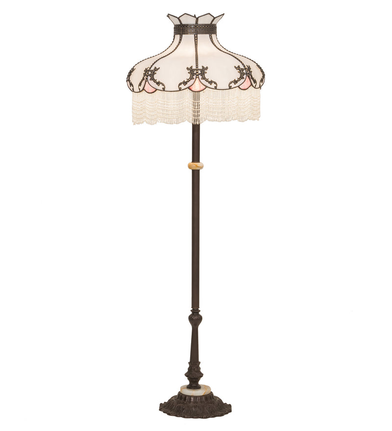 Meyda Tiffany 214412 Three Light Floor Lamp, Mahogany Bronze