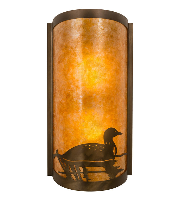 Meyda Tiffany 214484 Two Light Wall Sconce, Antique Copper