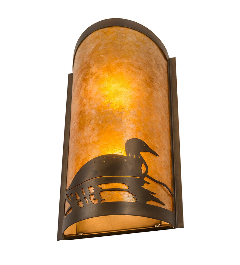 Meyda Tiffany 214484 Two Light Wall Sconce, Antique Copper