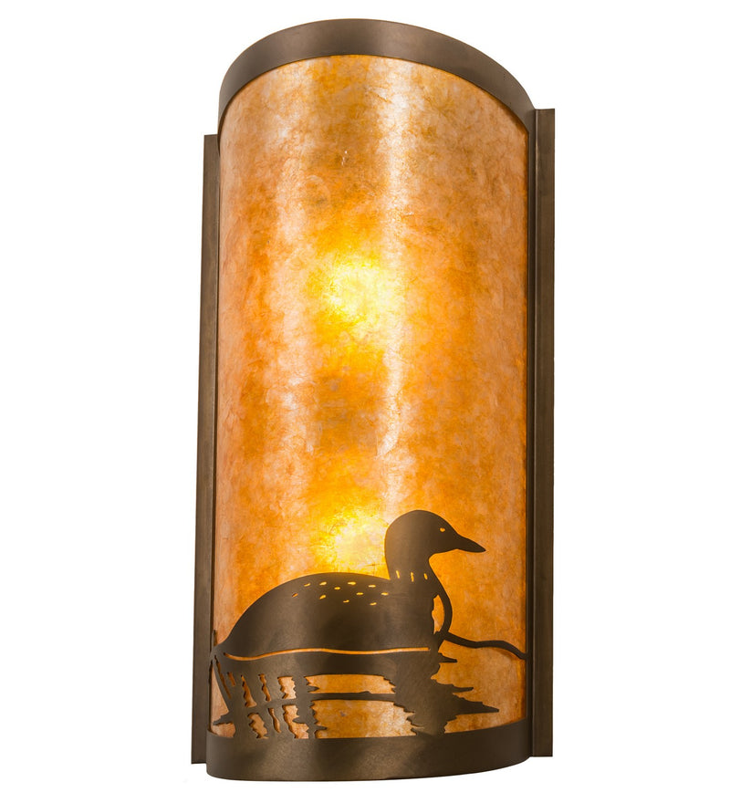 Meyda Tiffany 214484 Two Light Wall Sconce, Antique Copper