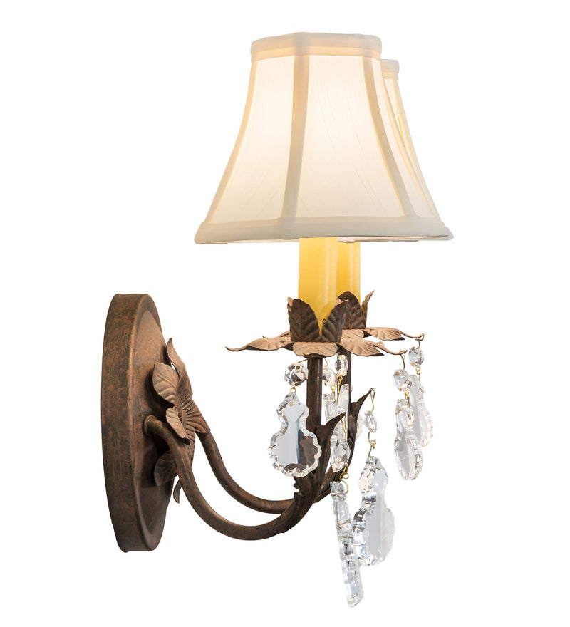 Meyda Tiffany 214991 Two Light Wall Sconce, Antique Copper