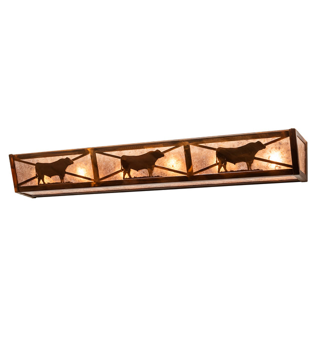 Meyda Tiffany 215109 Six Light Vanity, Vintage Copper