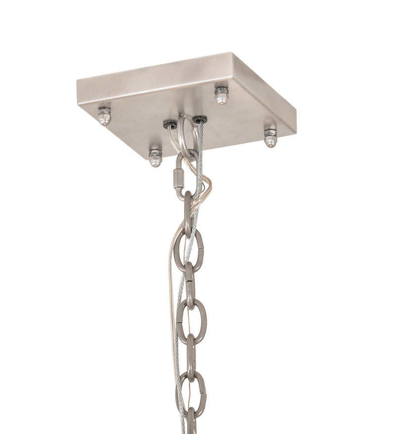 Meyda Tiffany 215322 Eight Light Pendant, Nickel Powder Coat